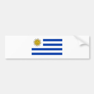Uruguay flag bumper sticker