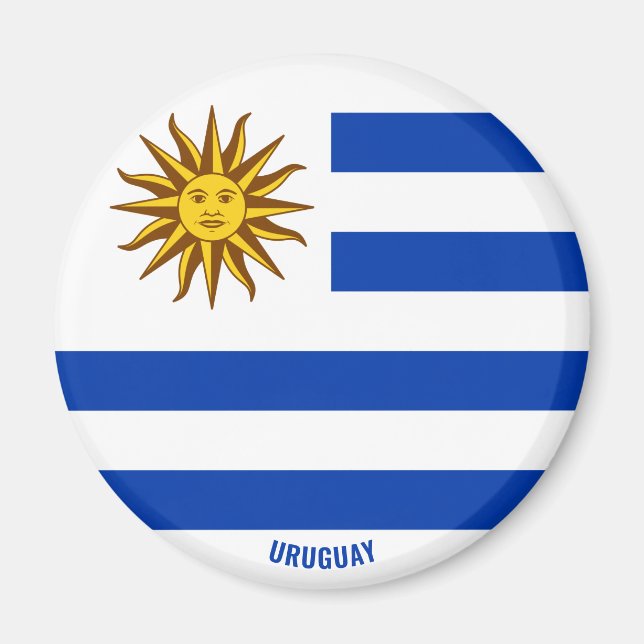 Uruguay Flag Charming Patriotic Magnet (Front)
