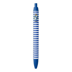 Uruguay Flag Cute Patriotic Black Ink Pen