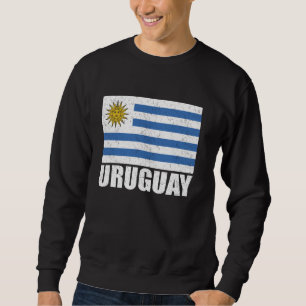 Uruguay Flag Grunge Vintage Souvenir Uruguay Sweatshirt