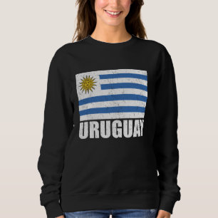 Uruguay Flag Grunge Vintage Souvenir Uruguay Sweatshirt