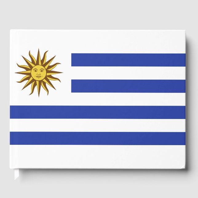 Uruguay flag guest book (Front)