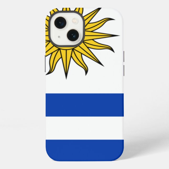 uruguay flag iPhone case (Back)