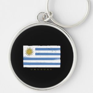 Uruguay Flag Key Ring