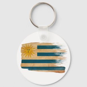 Uruguay Flag Key Ring