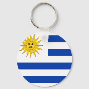 Uruguay Flag Key Ring
