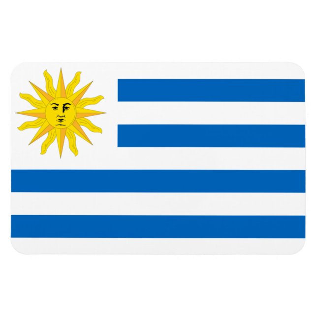 Uruguay flag magnet (Horizontal)