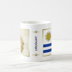 Uruguay Flag + Map Mug