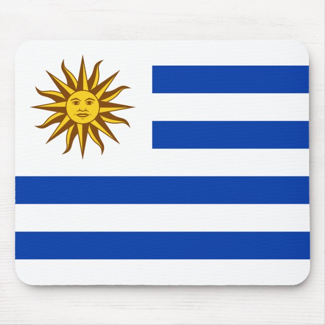 Uruguay Flag Mouse Pad (Front)