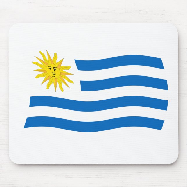 Uruguay Flag Mousepad (Front)