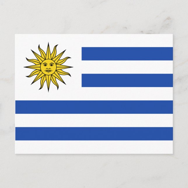 Uruguay Flag Postcard (Front)