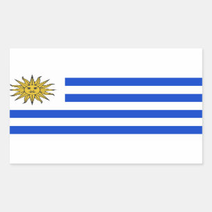 Uruguay Flag Rectangular Sticker