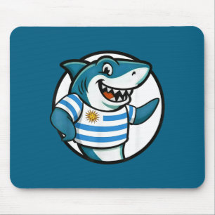 Uruguay Flag Shark Funny Uruguayan  Mouse Pad
