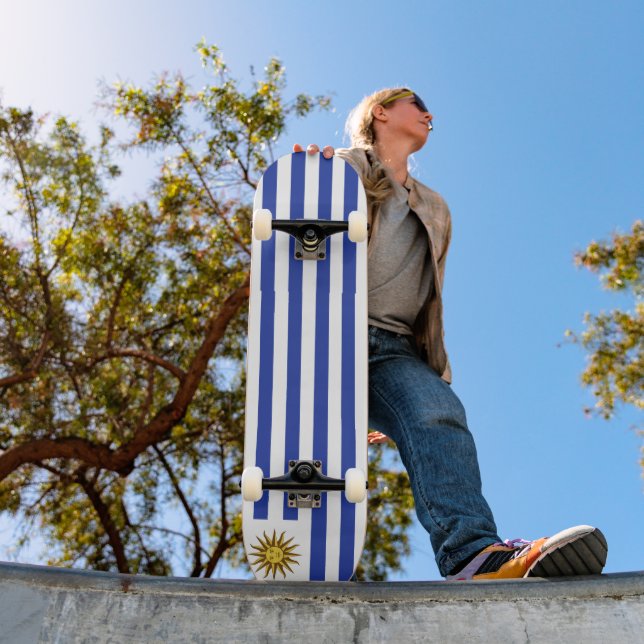 Uruguay flag skateboard (Outdoor 1)