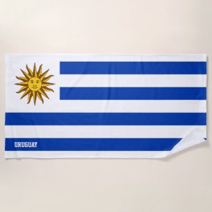 Uruguay Flag Splendid Patriotic Beach Towel