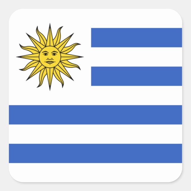 Uruguay Flag Sticker (Front)