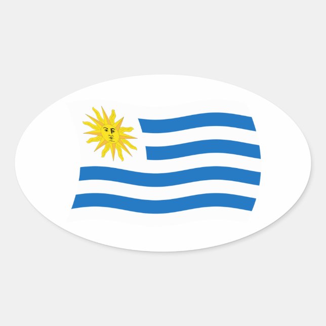 Uruguay Flag Sticker (Front)