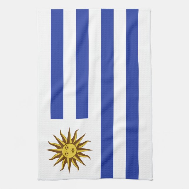 Uruguay flag tea towel (Vertical)