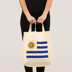 Uruguay flag tote bag