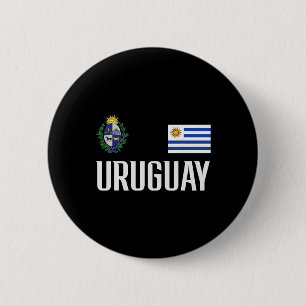 Uruguay Flag Uruguayan Footll Soccer Fan Men Women 6 Cm Round Badge