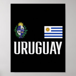 Uruguay Flag Uruguayan Footll Soccer Fan Men Women Poster