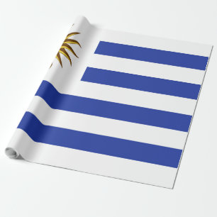Uruguay flag wrapping paper