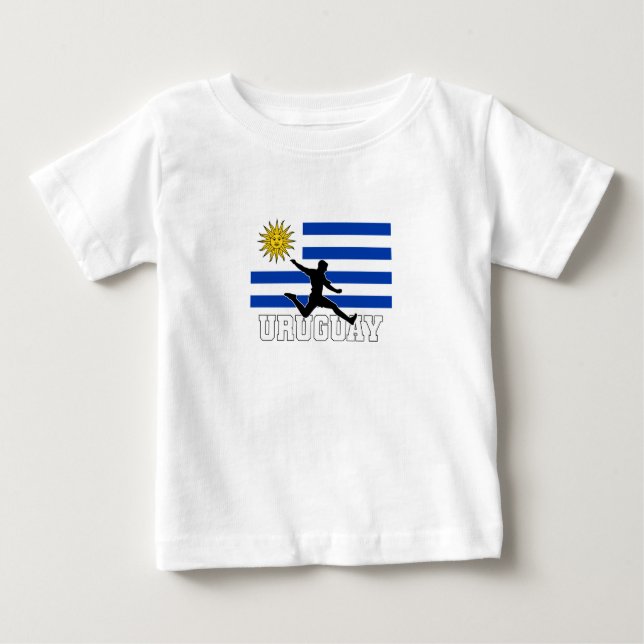Uruguay Football Soccer National Team Baby T-Shirt (Front)