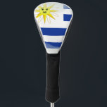 Uruguay glossy flag golf head cover<br><div class="desc">Uruguayan modern polished pattern flag</div>