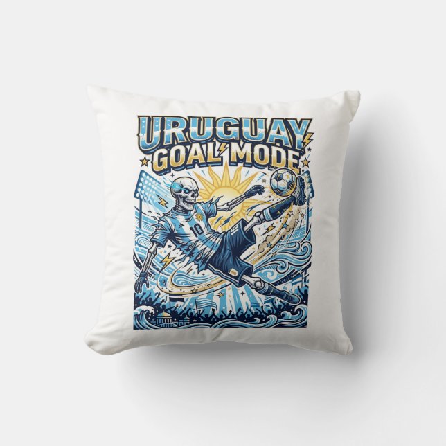 Uruguay Goal Mode Skeleton Striker Nations Dynamic Cushion (Front)