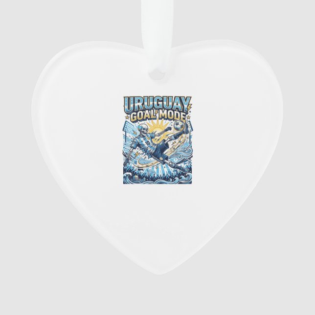 Uruguay Goal Mode Skeleton Striker Nations Dynamic Ornament (Front)