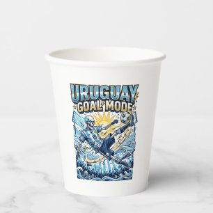Uruguay Goal Mode Skeleton Striker Nations Dynamic Paper Cups