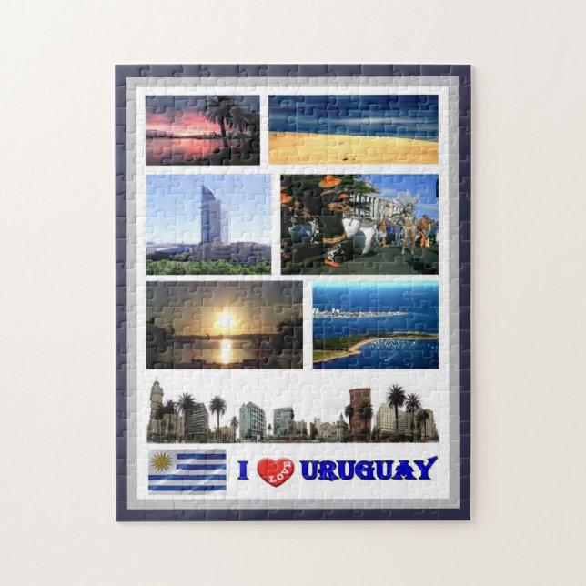 Uruguay - I Love - Jigsaw Puzzle (Vertical)