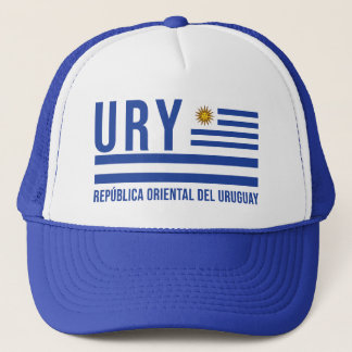 Uruguay ISO Alpha-3 Design Trucker Hat