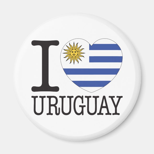 Uruguay Love v2 Magnet (Front)