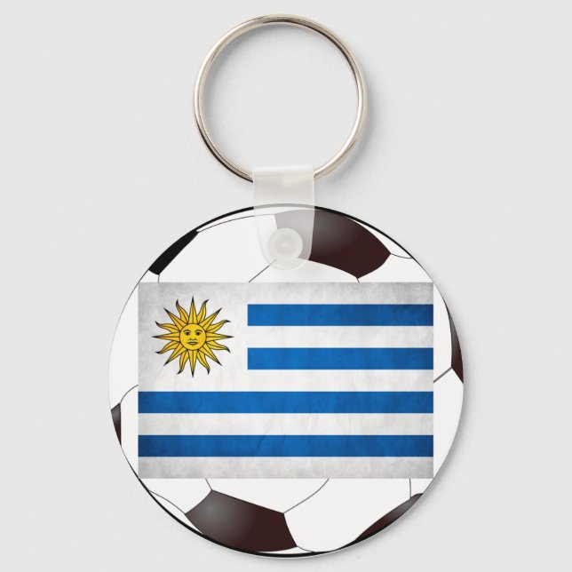Uruguay National Flag Key Ring (Front)