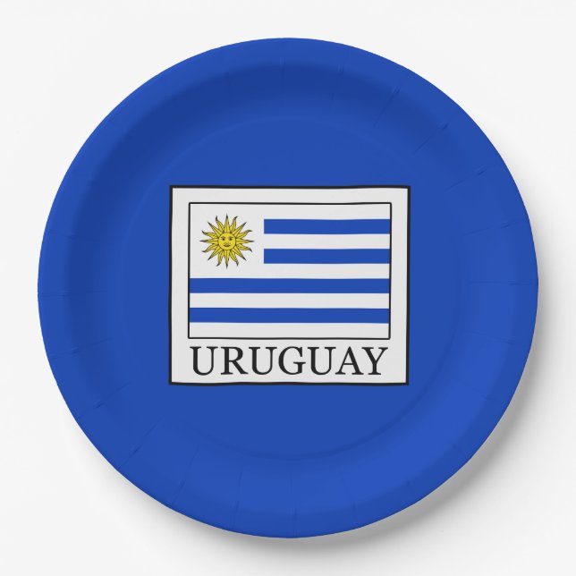Uruguay Paper Plate (Front)