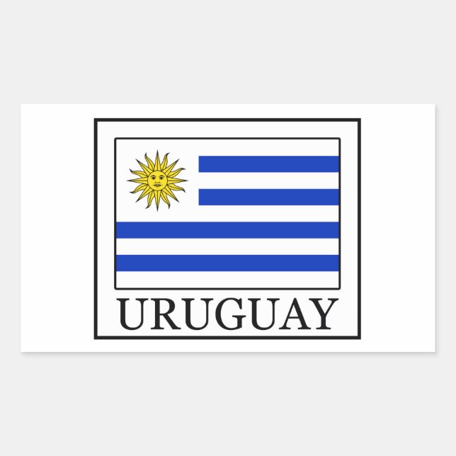 Uruguay Rectangular Sticker (Front)