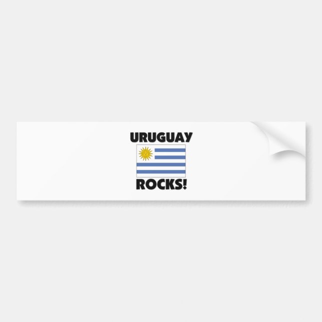 Uruguay Rocks Bumper Sticker (Front)
