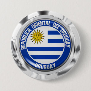 Uruguay Round Emblem 7.5 Cm Round Badge