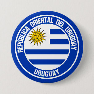 Uruguay Round Emblem 7.5 Cm Round Badge