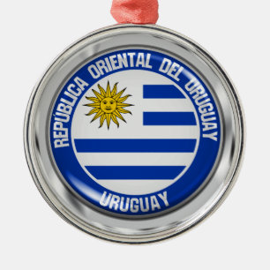 Uruguay Round Emblem Metal Ornament