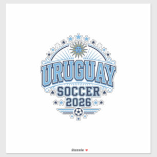 Uruguay Soccer 2026 Soccer Bold Country Typography
