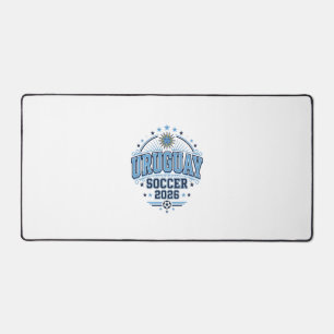 Uruguay Soccer 2026 Soccer Bold Country Typography Desk Mat