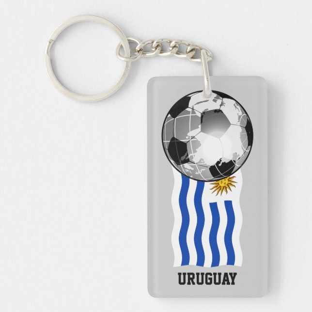 Uruguay Soccer (double-sided) Keychain (Front)