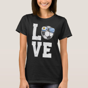 Uruguay Soccer Love Uruguayan Fan Flag T-Shirt