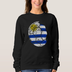 Uruguay Soccer National Team Support The Team Flag Sweatshirt