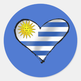 Uruguay Soccer T-shirts and gifts Classic Round Sticker