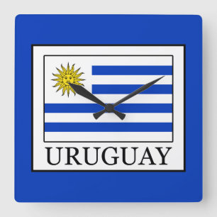 Uruguay Square Wall Clock