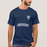 Uruguay Team Sports Soccer Uruguayan Flag Jersey T-Shirt<br><div class="desc">Uruguay Soccer T-shirt without Number. Uruguayan flag clothing. National Sports Team Uruguay Shirt for men, women & athletes who love Uruguay soccer jersey, football, baseball, basketball, volleyball, hockey, running, cycling, rugby. Sports Uniform Uruguay unnumbered Soccer Shirts for groups, Uruguayan matching shirts. American Grown Uruguayan Roots. Pride Gifts for Uruguayan dad,...</div>