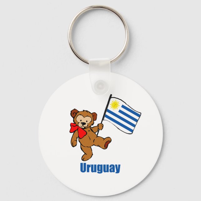 Uruguay Teddy Bear Key Ring (Front)